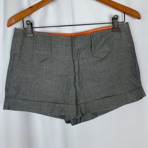 Rampage women's gray short dressy shorts, size 5